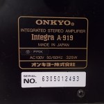 ONKYO A-919 integrated stereo amplifier